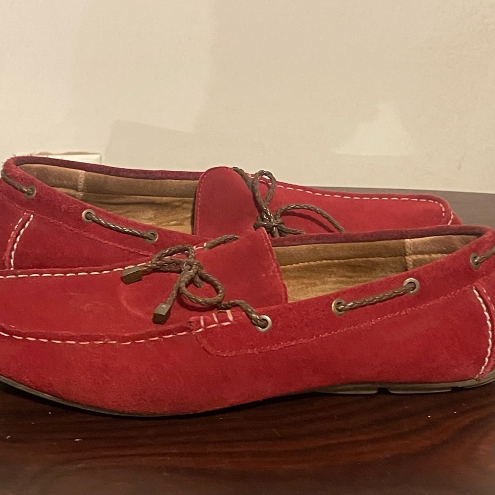 Red Suede Loafers for Men